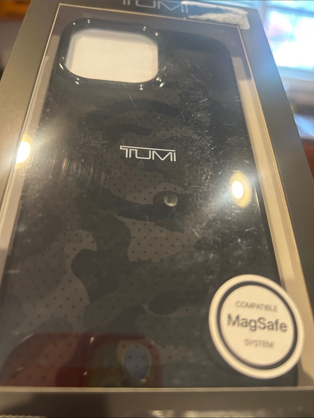 Tumi Black Camouflage MagSafe Phone Case for iPhone 16 Pro Max - Picture 3 of 3